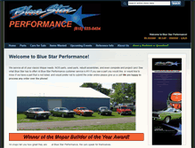 Tablet Screenshot of bluestarperformance.com